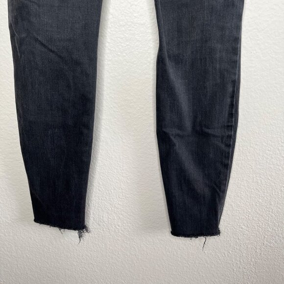 Madewell Womens Black Denim 9" High-Riser Skinny Skinny Jeans Size 26 - Picture 4 of 12